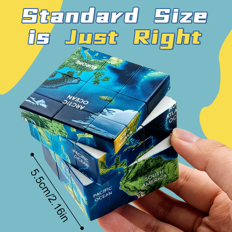 Ziina 3x3 Mirror World Map (3D)