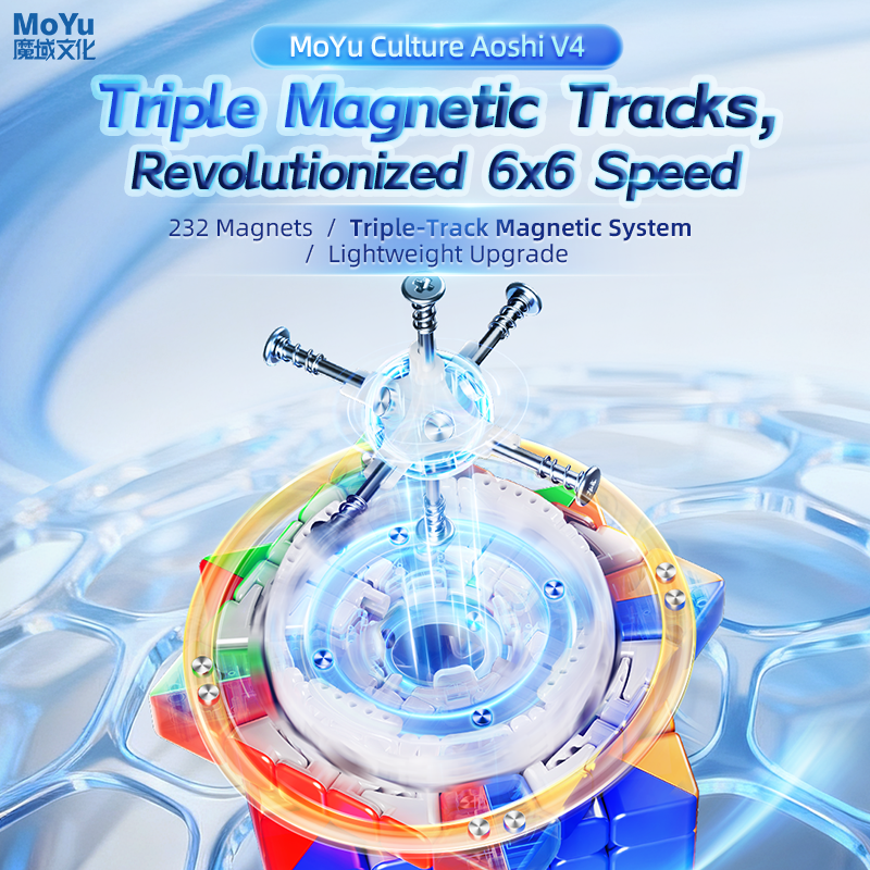 MoYu AoShi V4 6x6 (Triple-Track Magnetic + UV)