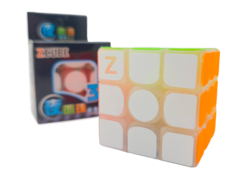 Z Glow in the Dark 3x3 - Transparent