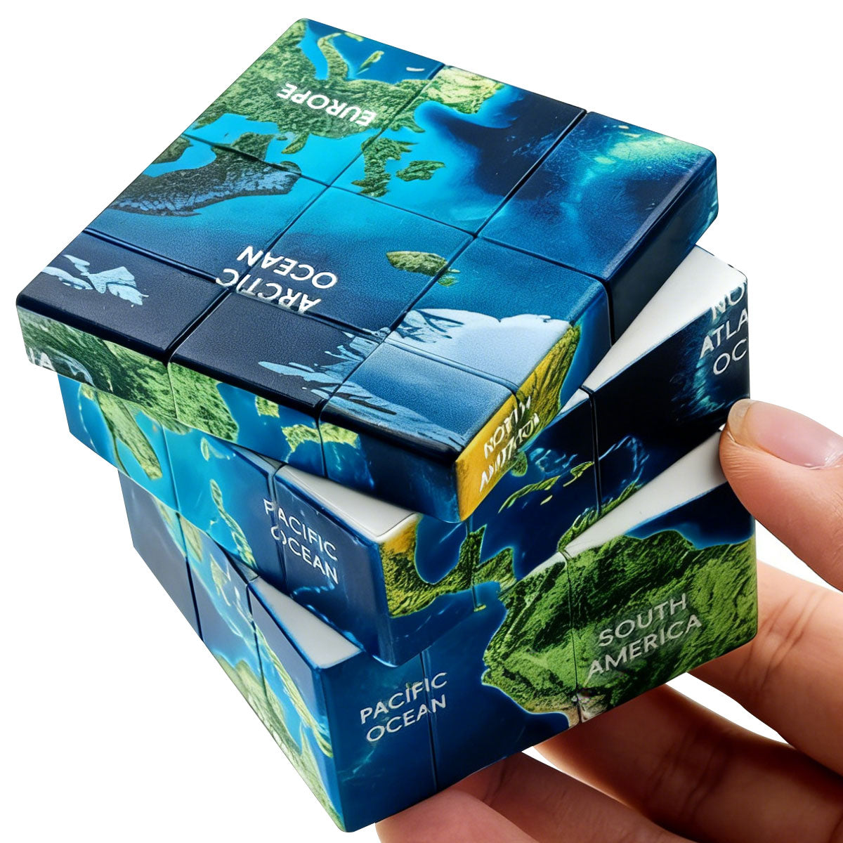 Ziina 3x3 Mirror World Map (3D)