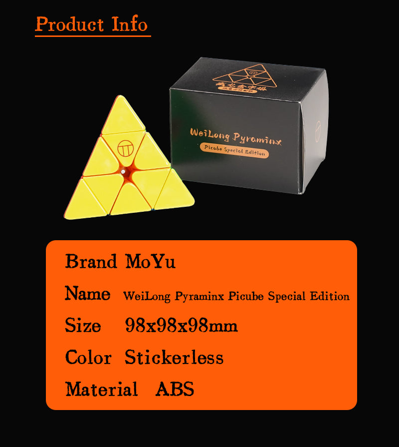 PiCube WeiLong Pyraminx SE (Magnetic + 6-Core Magnetic)