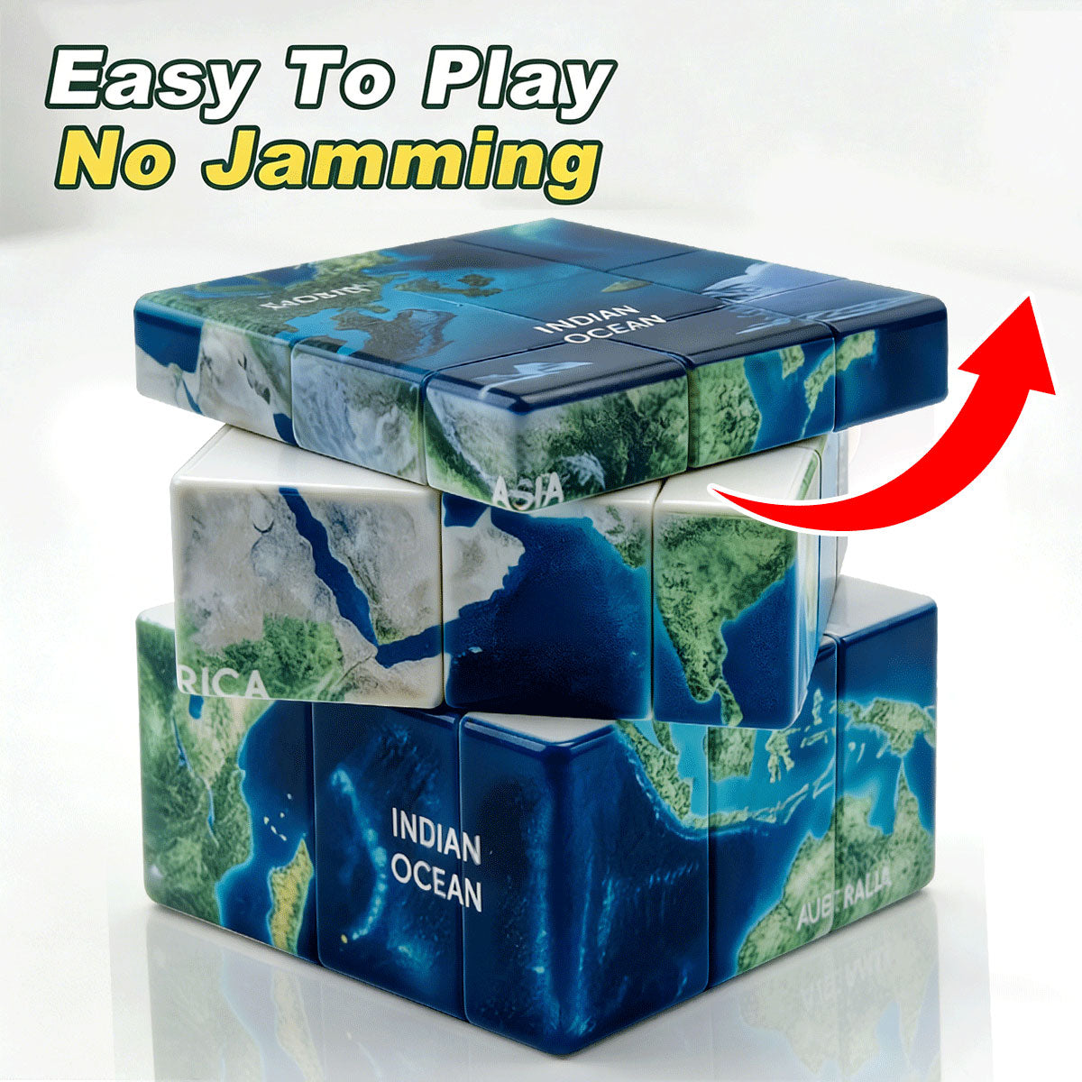 Ziina 3x3 Mirror World Map (3D)