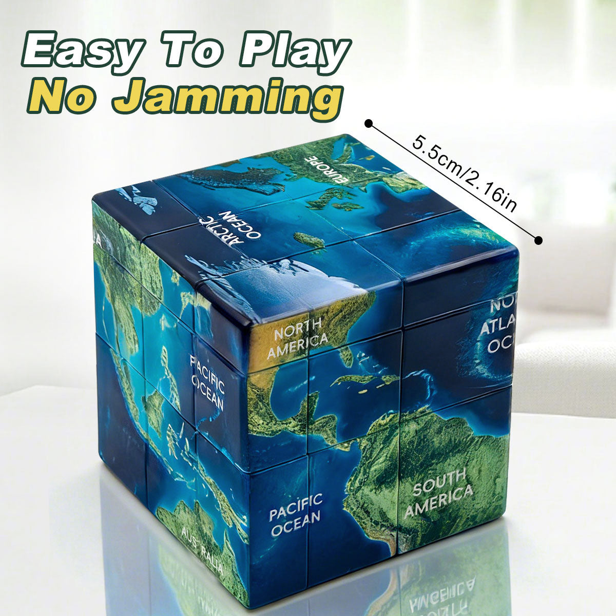 Ziina 3x3 Mirror World Map (3D)