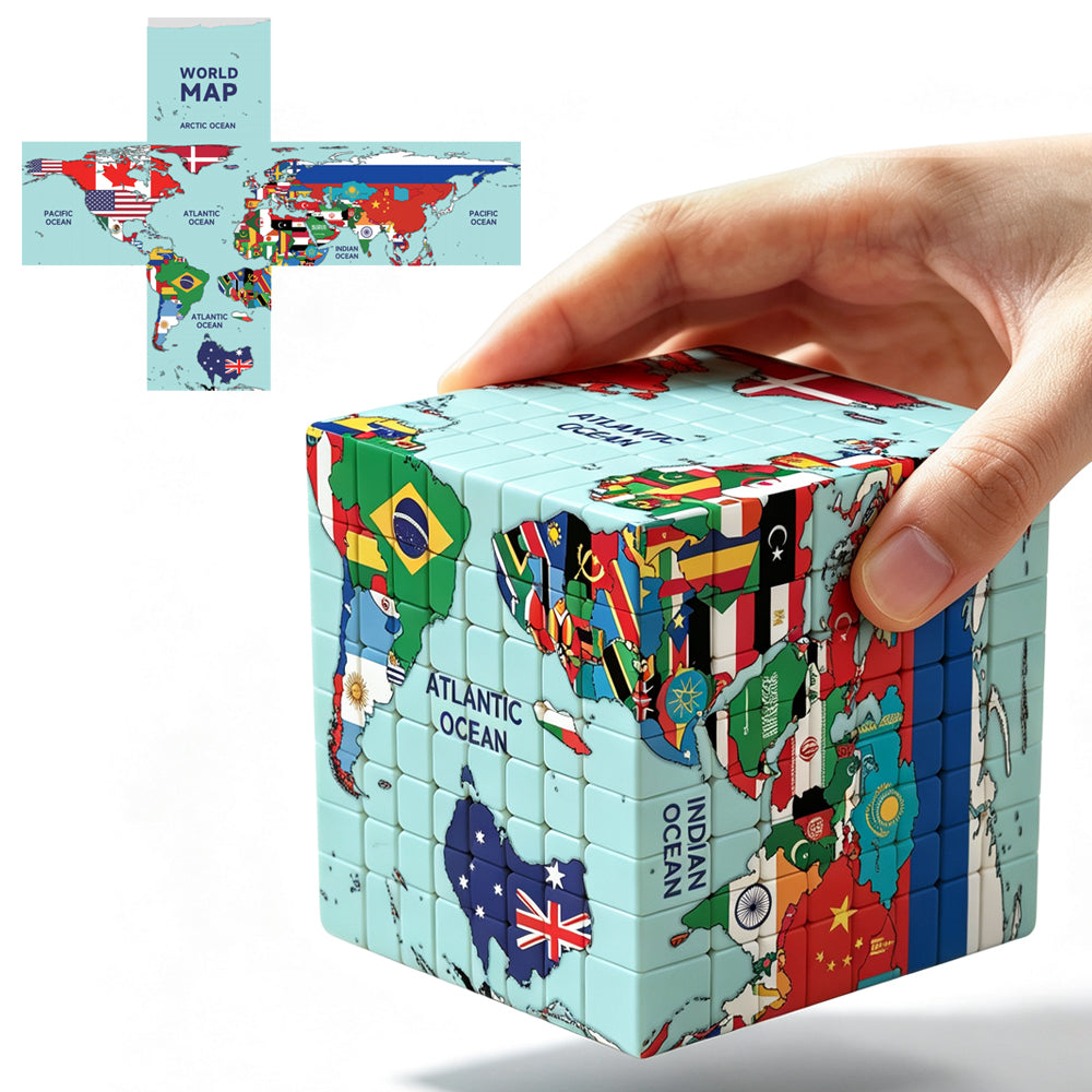 Ziina World Map 8x8 (Flags)