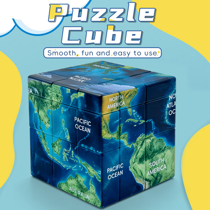Ziina 3x3 Mirror World Map (3D)