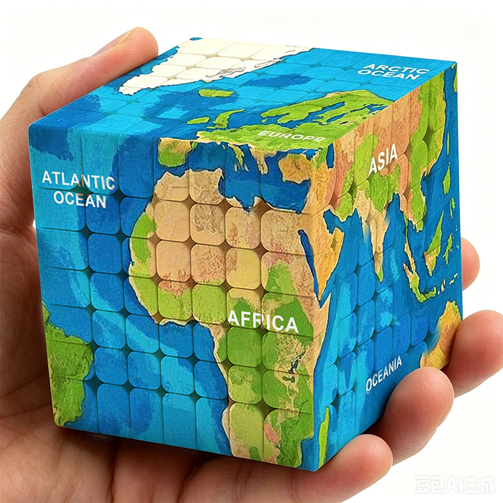 Ziina World Map 7x7 (B)