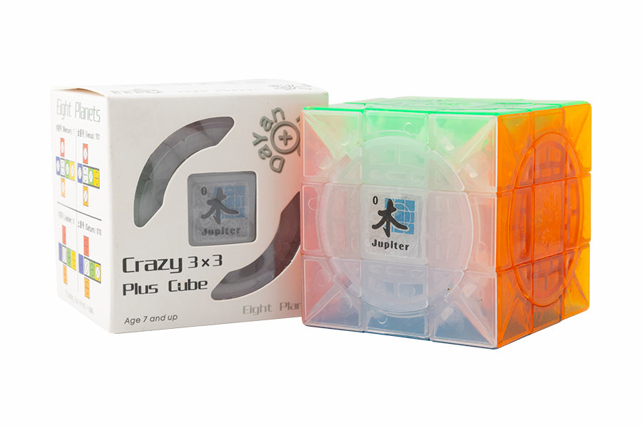 DaYan + mf8 Crazy 3x3 Plus - Jupiter - Transparent Stickerless