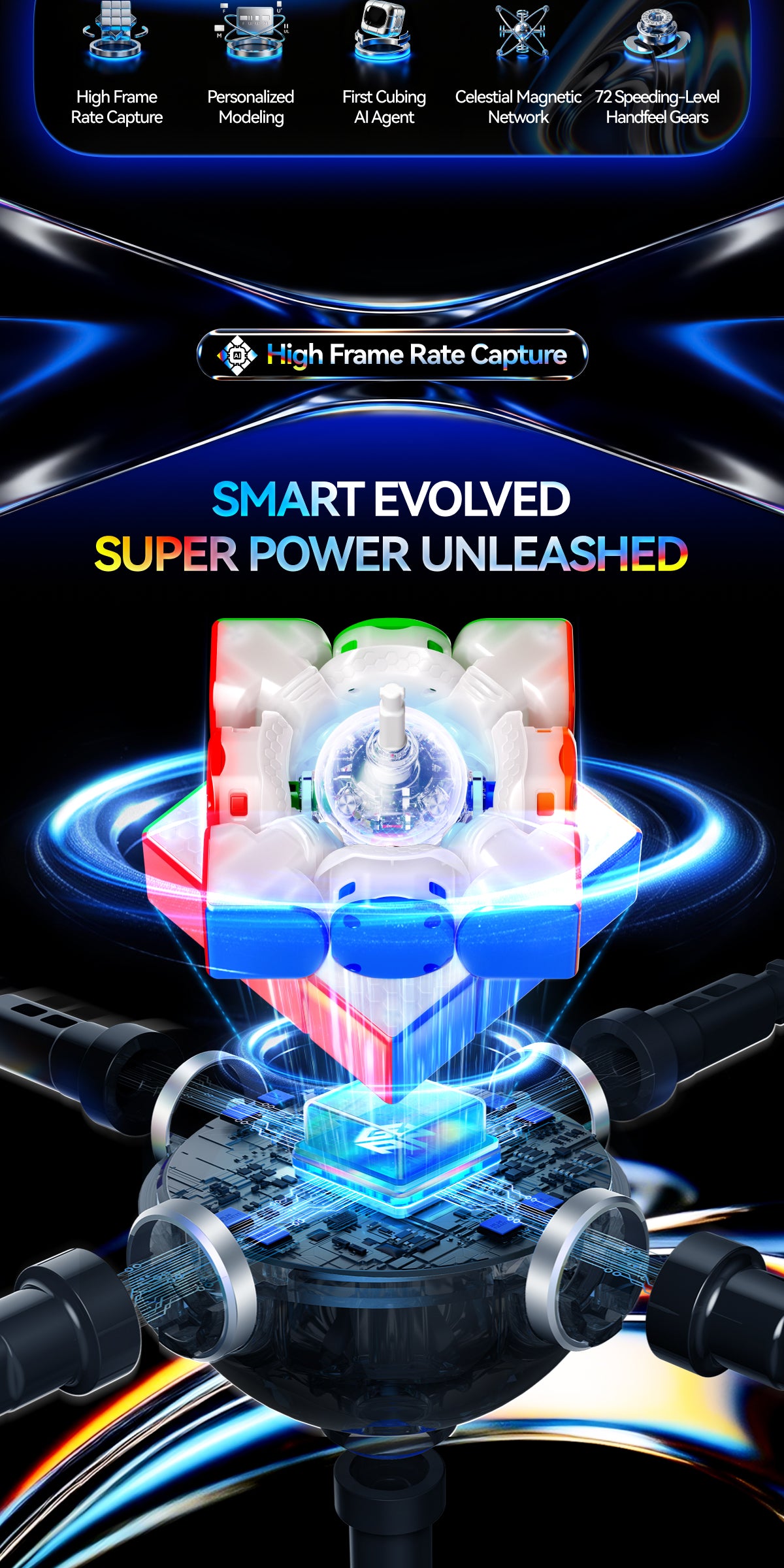 GAN16 ui MagLev MAX UV 3x3 (Smart Cube)