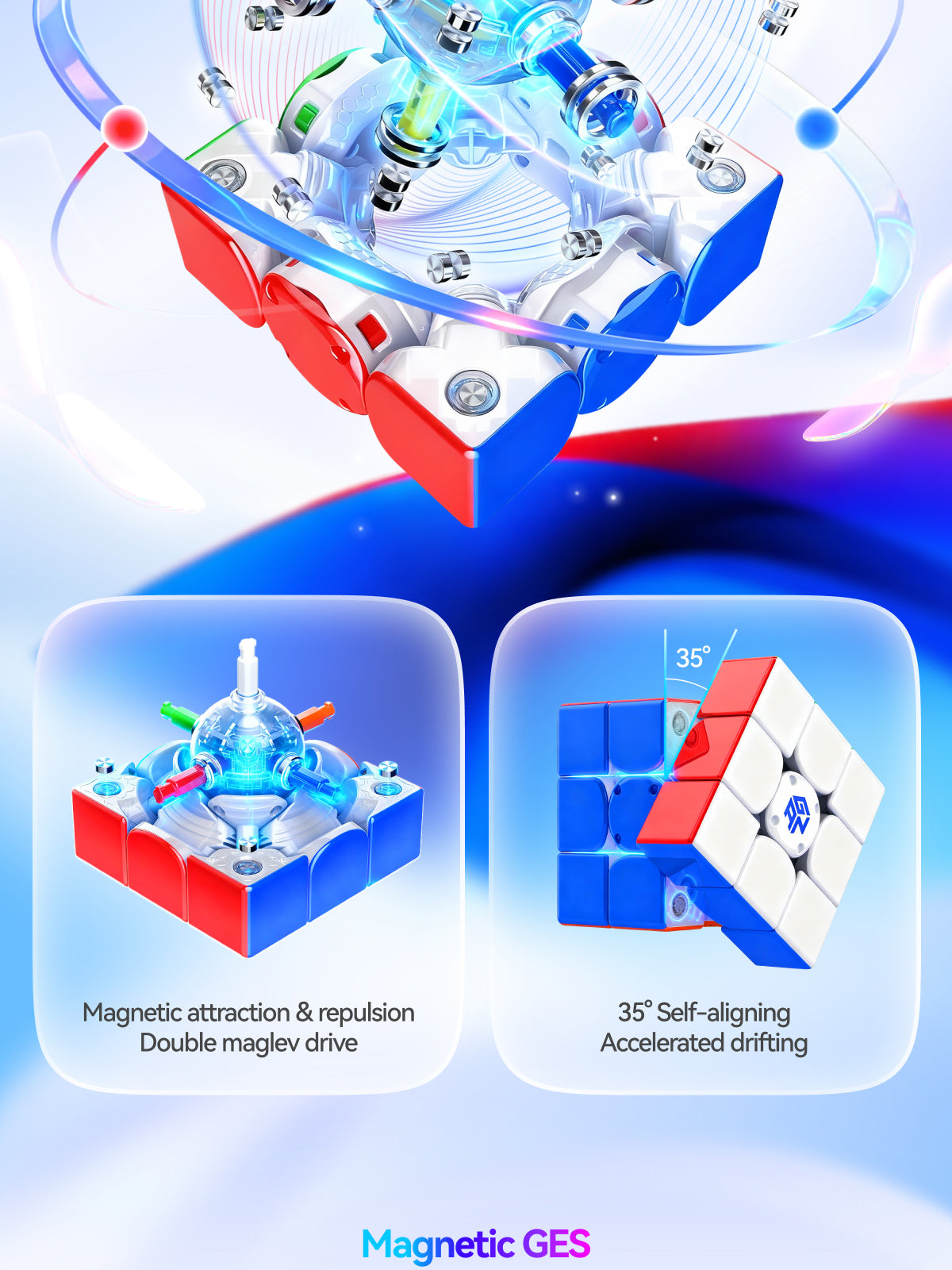 GAN i4 MagLev Frosted 3x3 (Smart Cube)