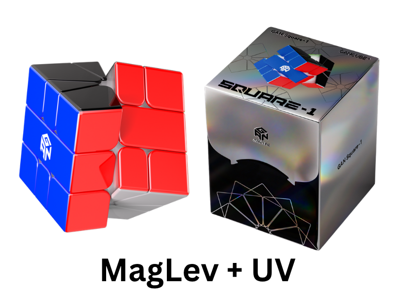 GAN Square-1 (MagLev + UV) - Stickerless / Black Side