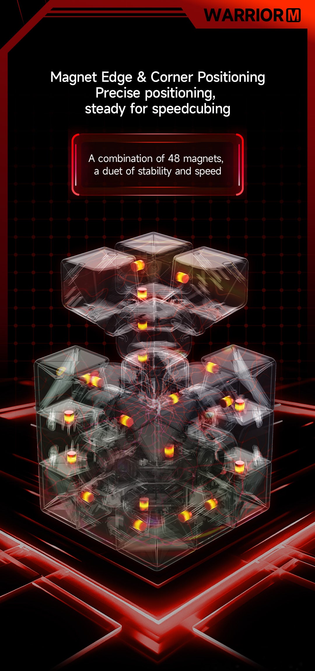 QiYi Warrior M 3x3 (Magnetic + UV Coated)