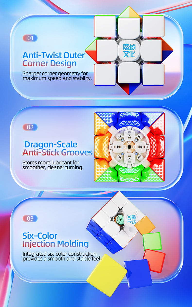 MoYu AoLong V5 AI 3x3 (Smart Cube, 8-Magnet Ball-Core + MagLev + UV)