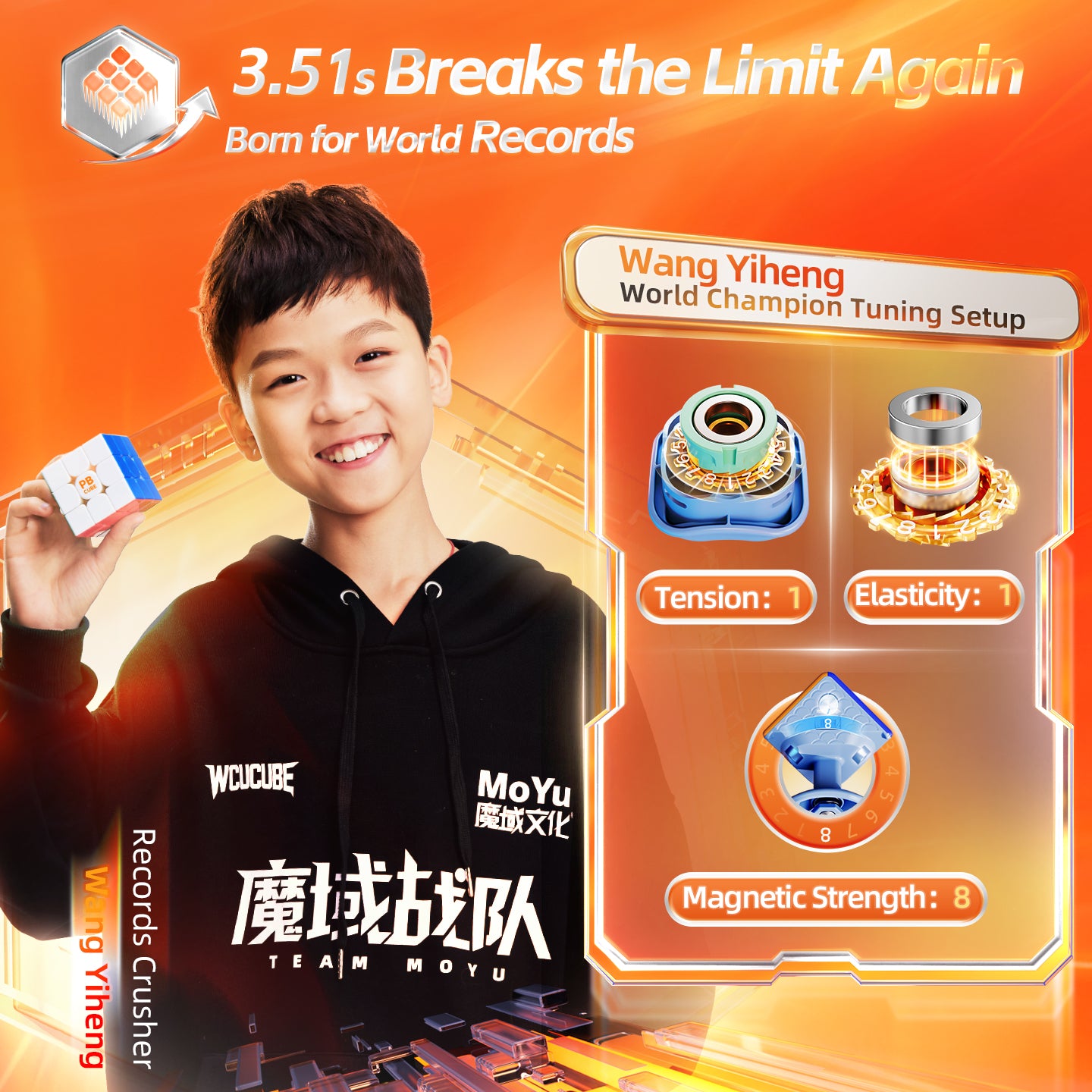 PBCube WR 3x3 (20-Magnet Ball-Core + MagLev + UV)