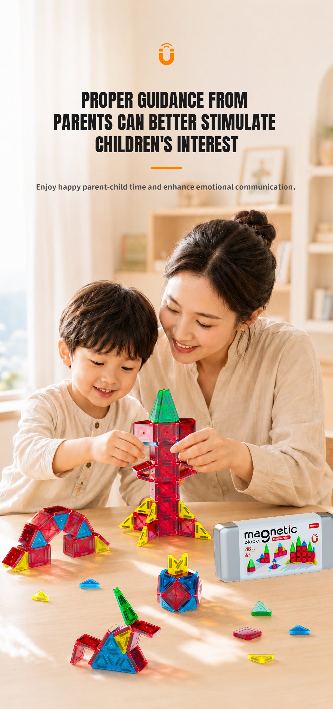 QiYi Mini Magnetic Blocks (Set of 48)