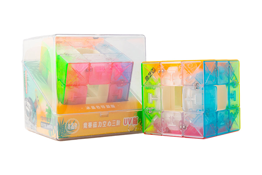 QiYi Speed Void Cube 3x3 (Magnetic + UV) - Limited Edition - Transparent Stickerless