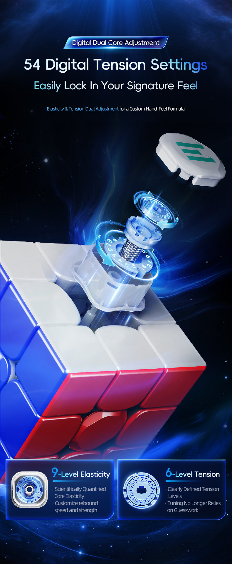 HuaMeng TG V2 3x3 (20-Magnet Ball-Core + UV)