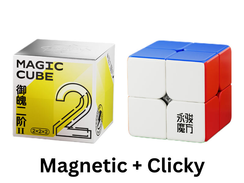 YJ YuPo 2x2 V2 (Magnetic + Clicky) - Stickerless