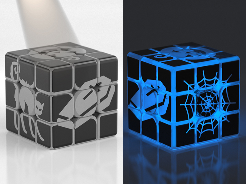 Ziina Halloween Cube 3x3 (Glow In the Dark)