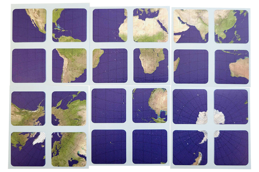 2x2 Earth Sticker Set