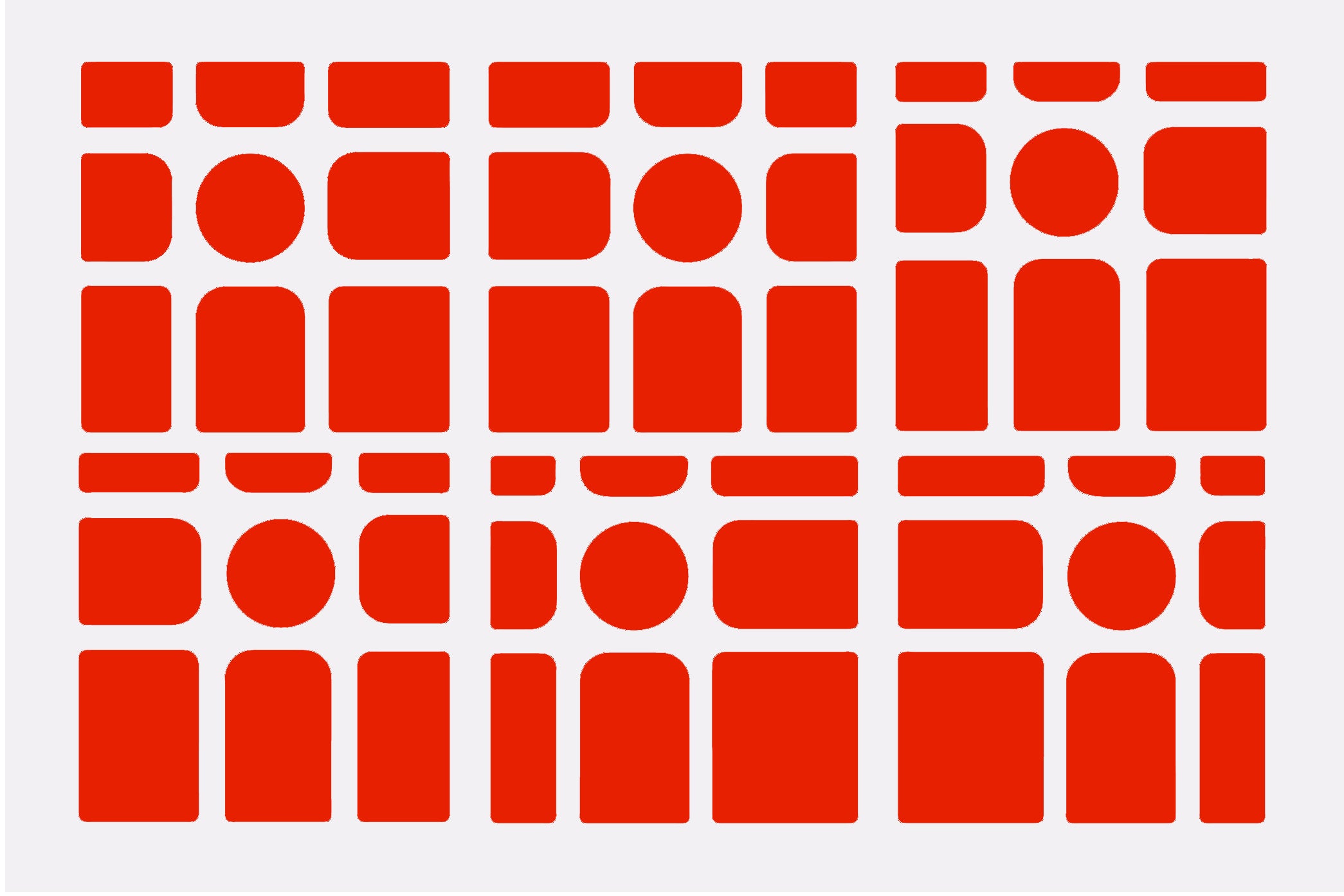 GAN Mirror M Sticker Set - Red