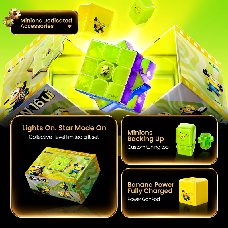GAN16 ui MagLev MAX UV 3x3 (Minions Edition, Smart Cube)