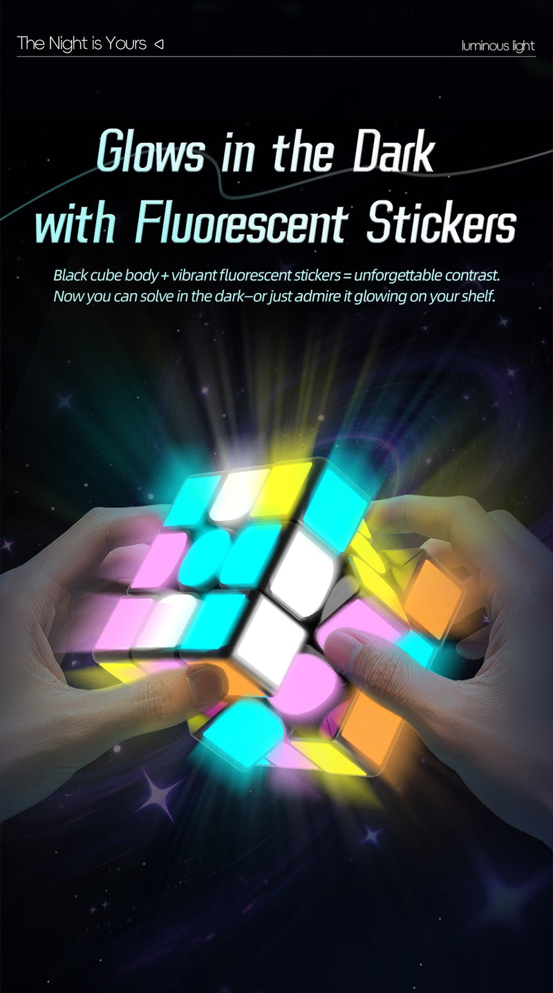 QiYi 3x3 Mirror (Glow in the Dark Stickers)