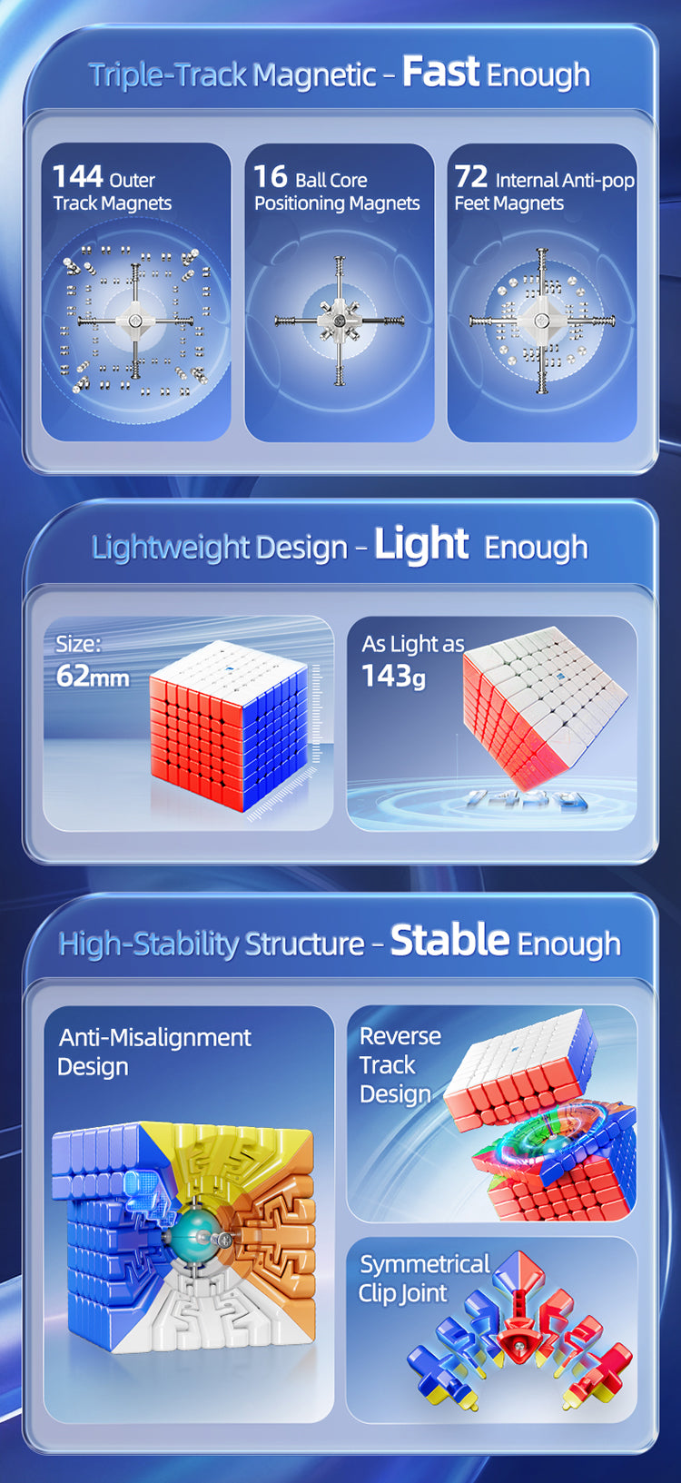 MoYu AoFu V5 7x7 (Triple-Track Magnetic)