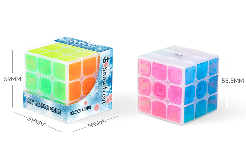 QiYi QiMeng V3 3x3 (Tiled - Icy Amber) - Transparent