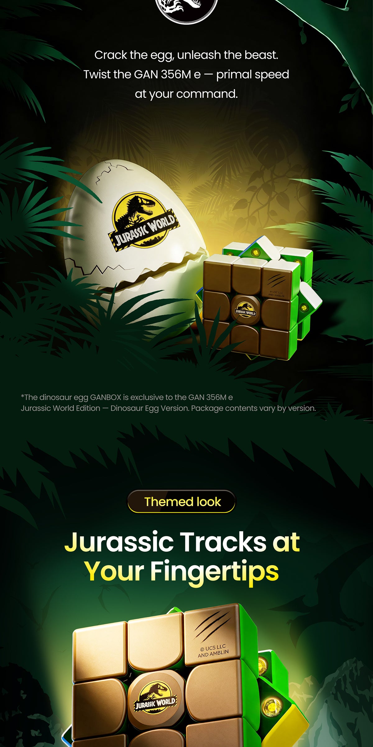 GAN356 ME 3x3 (Jurassic World Edition, Egg Case)