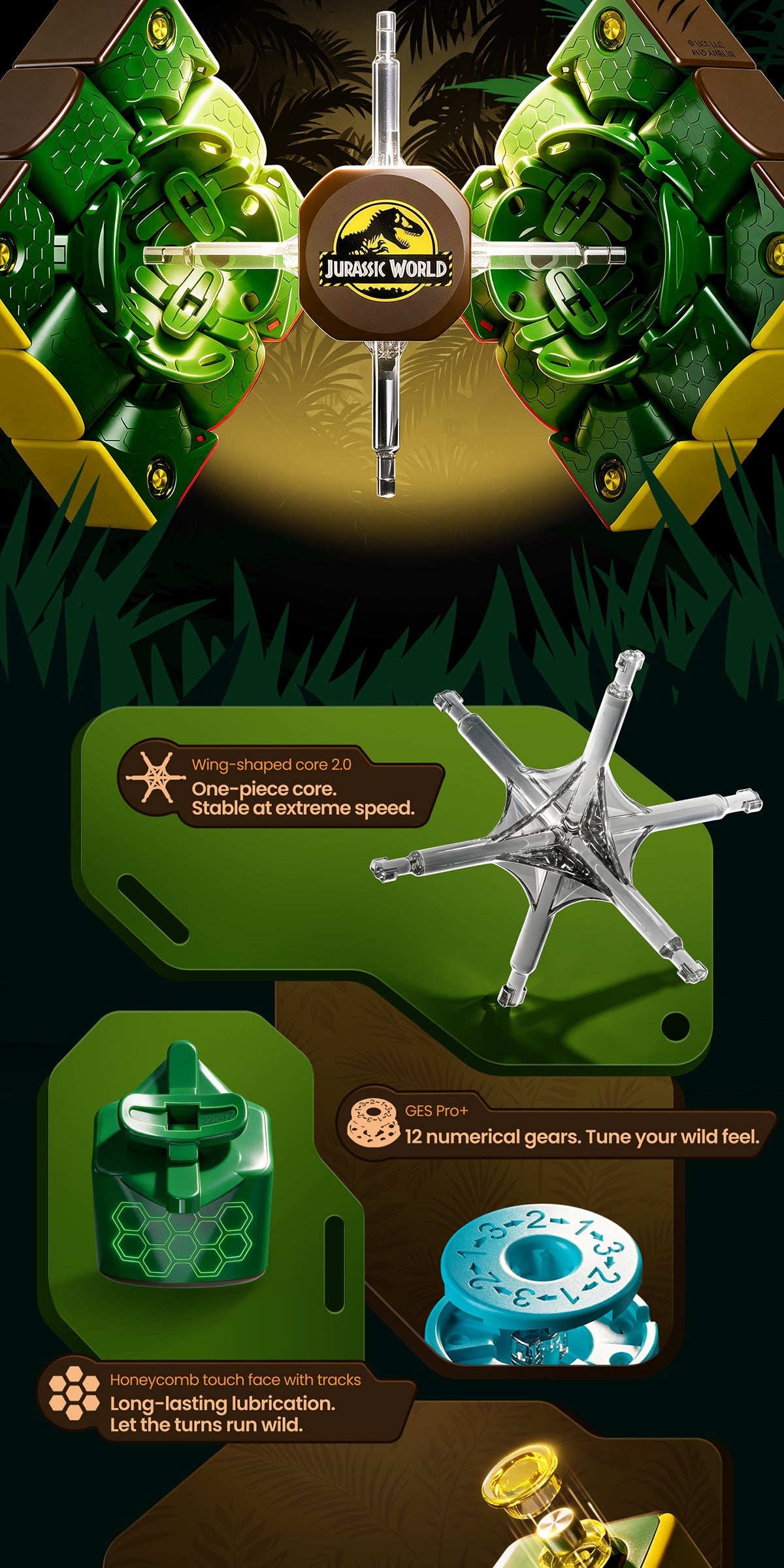 GAN356 ME 3x3 (Jurassic World Edition, Egg Case)