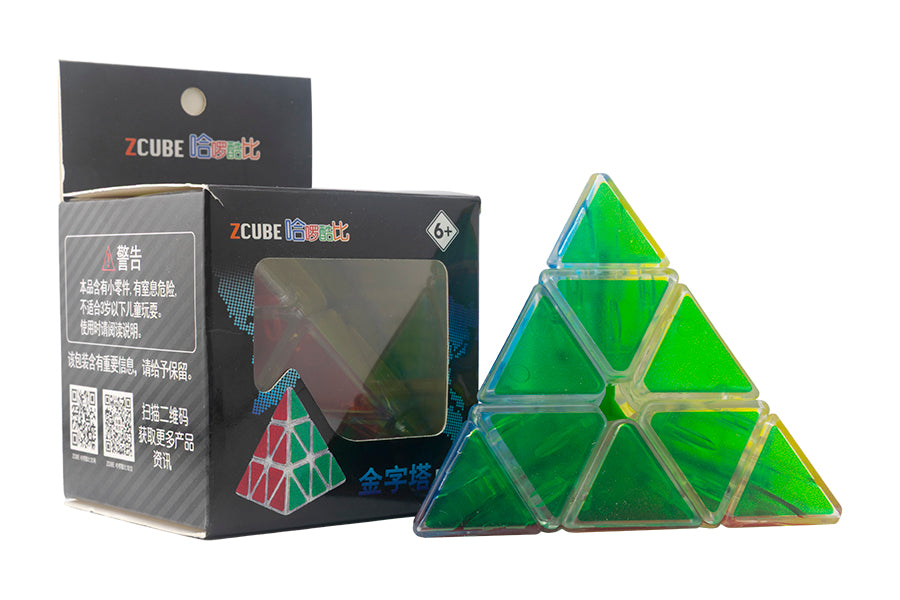 ZCube Pyraminx (UV Printed) - Transparent