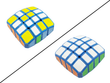 ZePuzzles 1x4x4 Floppy Cube - Blue