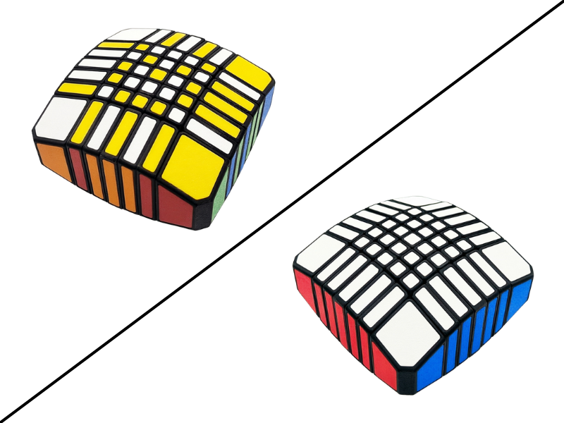 ZePuzzles 1x7x7 Floppy Cube - Black