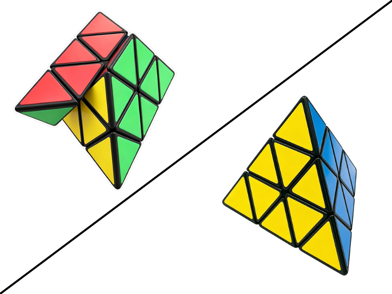 ZePuzzles Tricky Pyraminx - Black